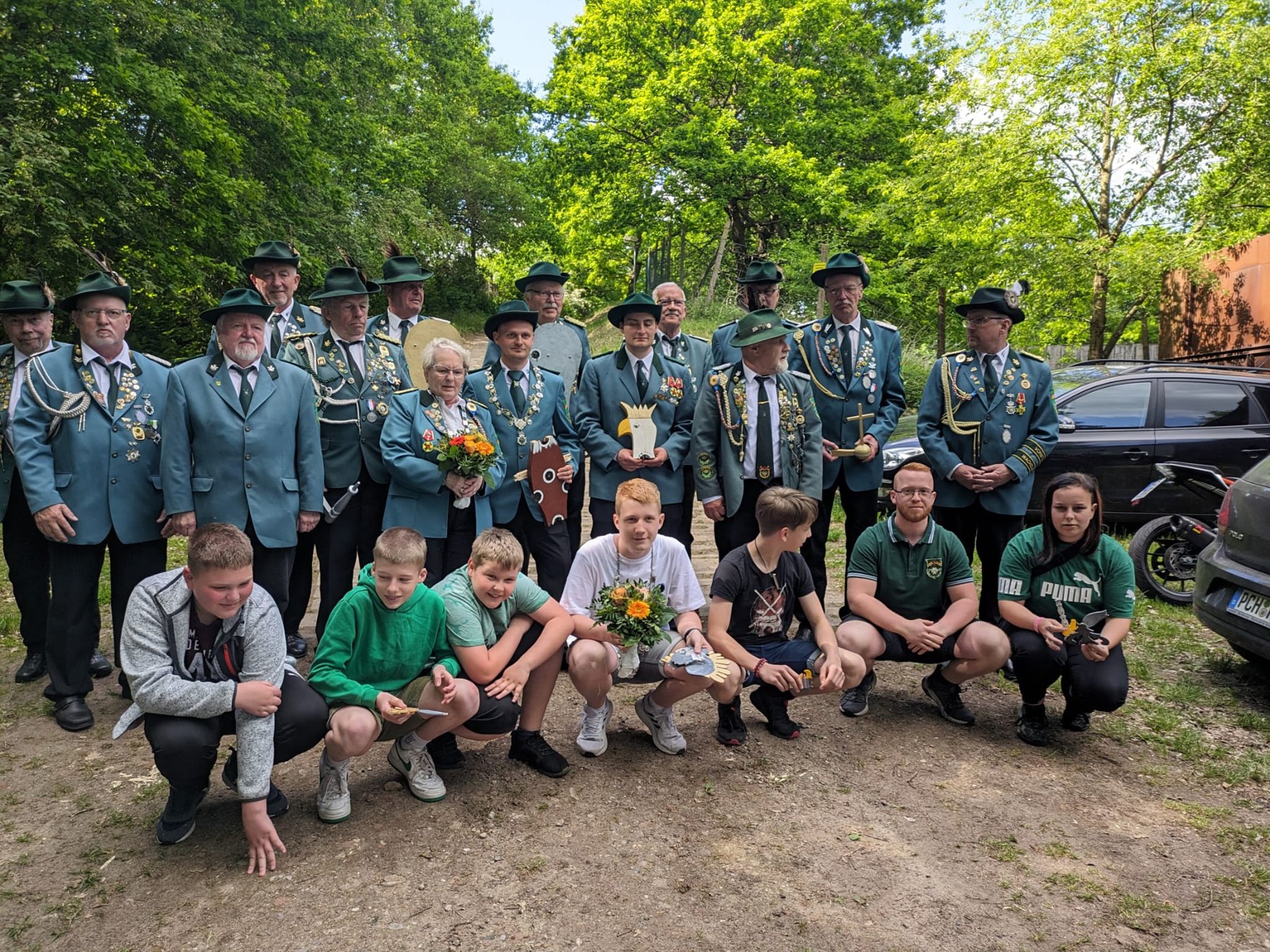 Gruppenbild der Schützenzunft Crivitz