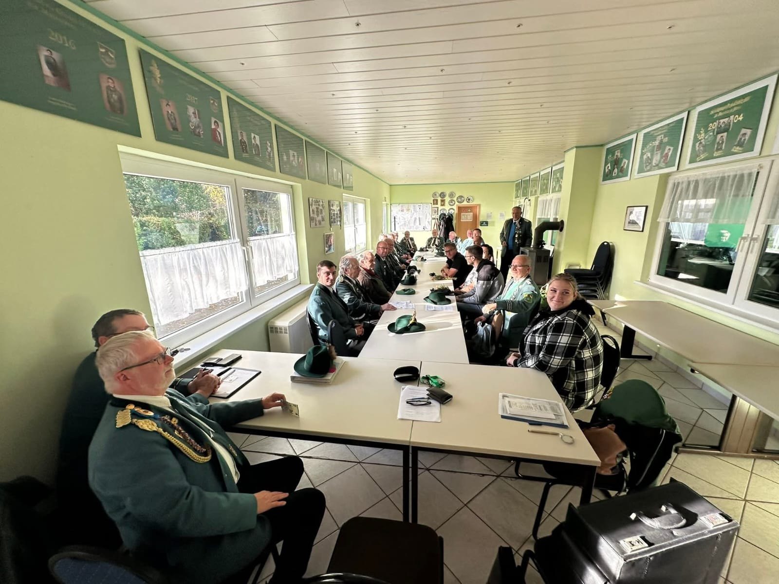 Mitgliederversammlung im Vereinsraum